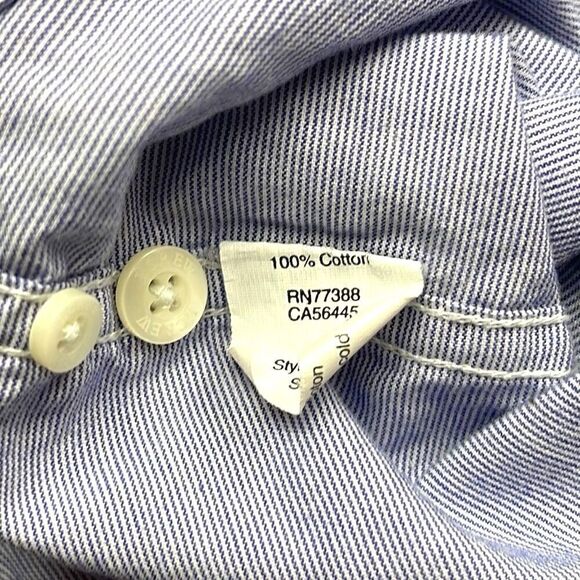 J. Crew Shirt Mens Small S Blue Slim Long Sleeve Button Down Collar Shirt - Picture 9 of 12